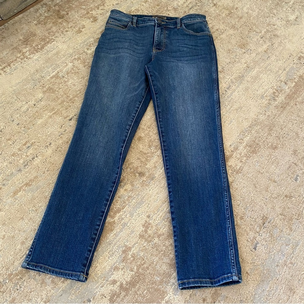 Kut from the Kloth Catherine Fab Ab Boyfriend High Rise Jeans Dark Wash Relaxed - Picture 2 of 11